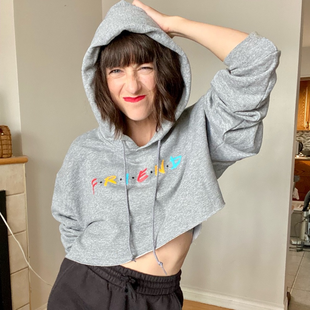 Friends Cropped Hoodie
